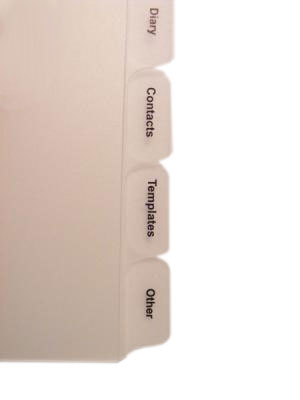 polypropylene  tab dividers